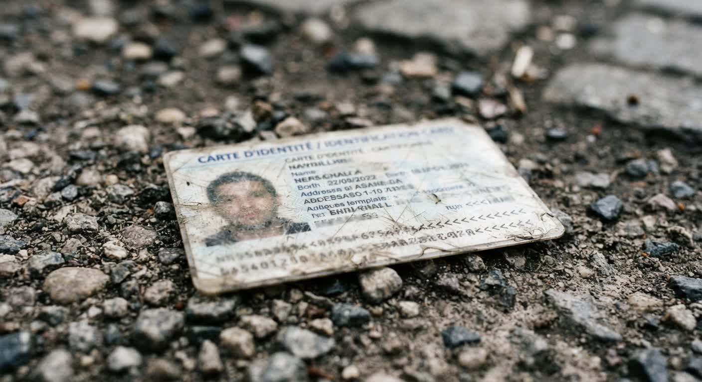 Carte nationale d'identité trouvée square Daviais